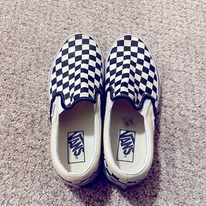 Black and white checkered vans